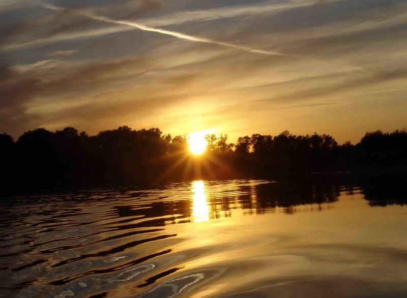 Sonnenuntergang auf r.Pripyat