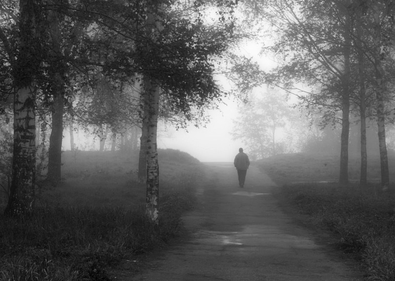 stieß Traurigkeit ....