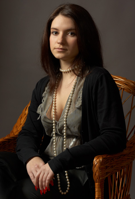 Rembrandts Licht und leuchtend rot-Nails