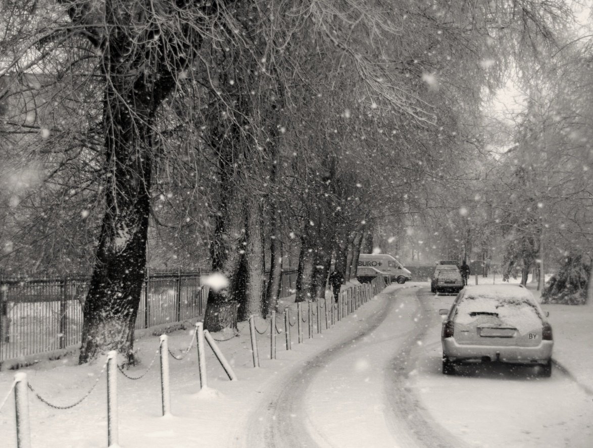 Der Schnee fällt ..