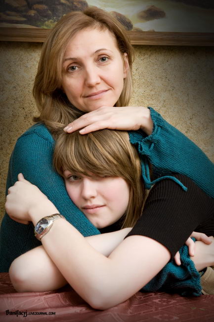 Mutter und Tochter. Melancholie