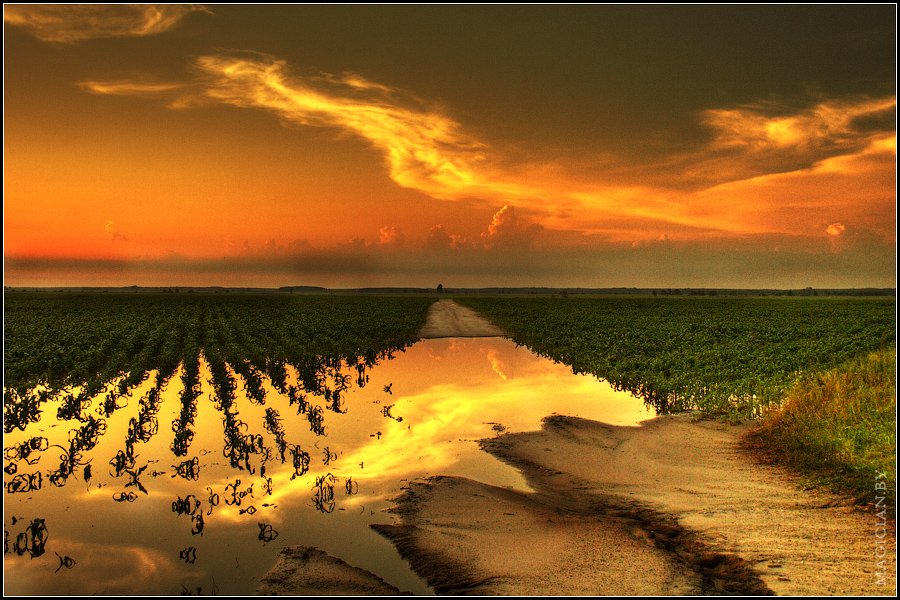 Der Weg zum Sonnenuntergang