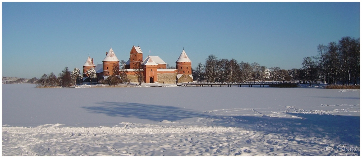 Schloss im Schnee.