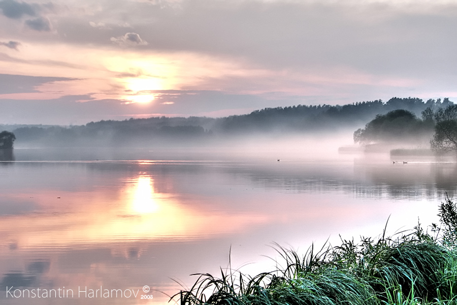 Sonnenuntergang über der Amseln