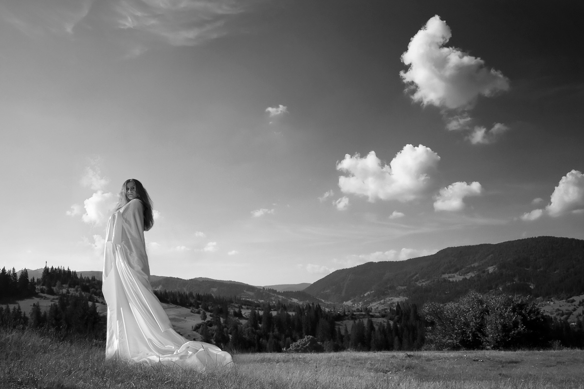 alone in the mountains