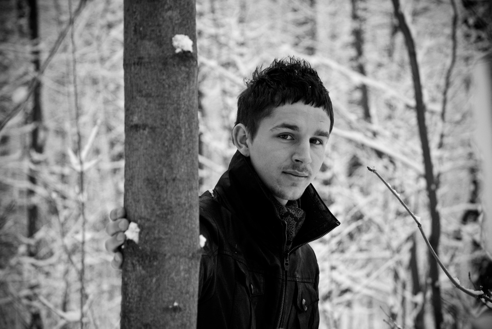 Ein typischer Tag in den Winterwald