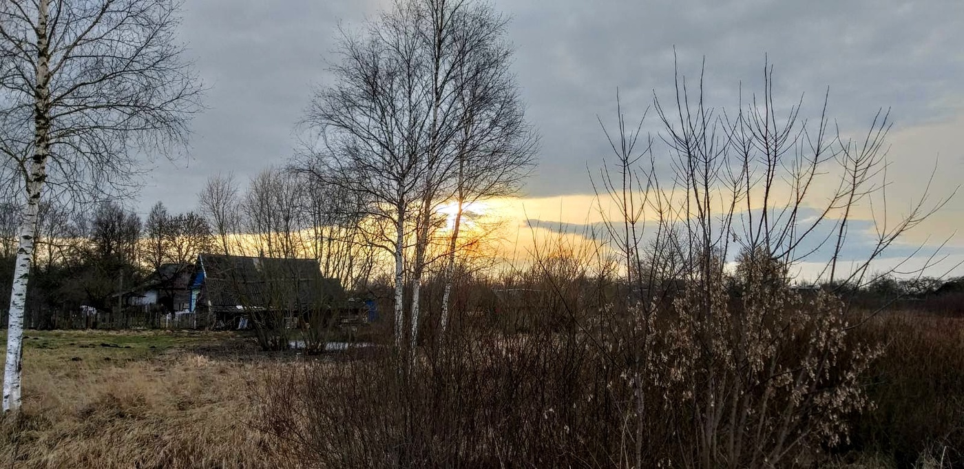 Sonnenuntergang im Winter