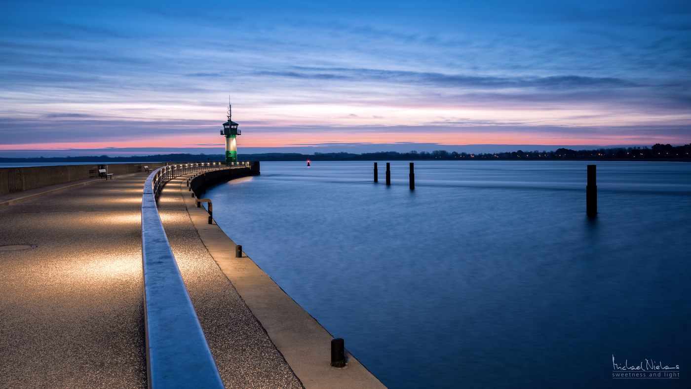 Nordermole vor Sonnenaufgang