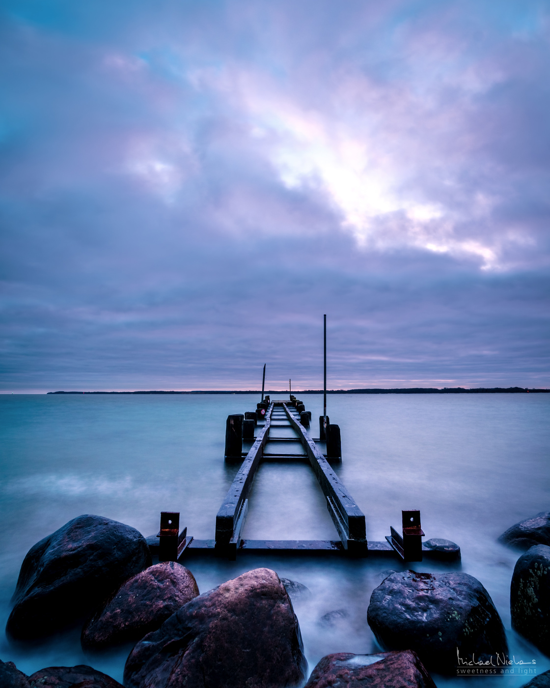 Wintermorgen an der See