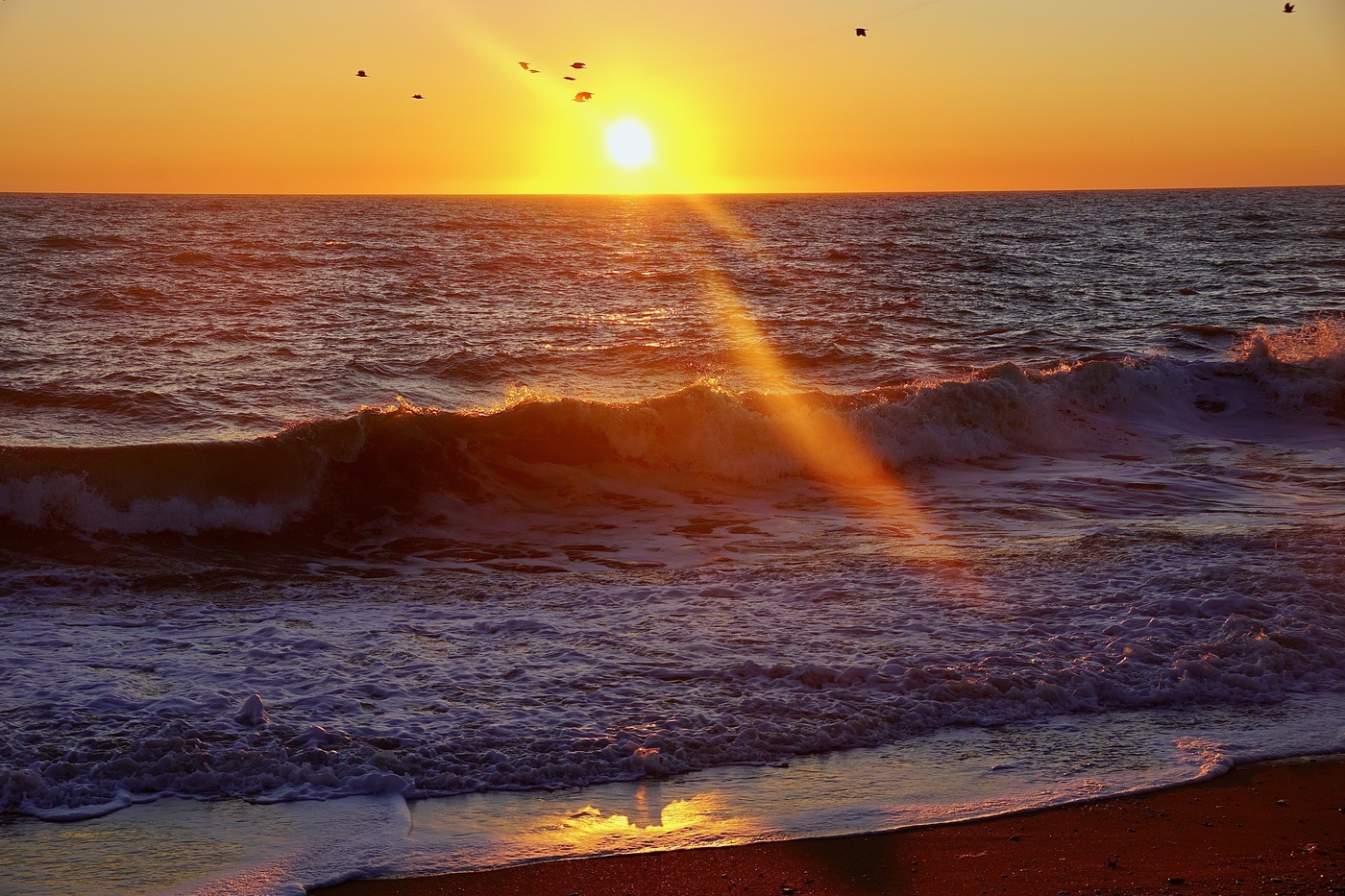 Goldene Sonnenstrahl