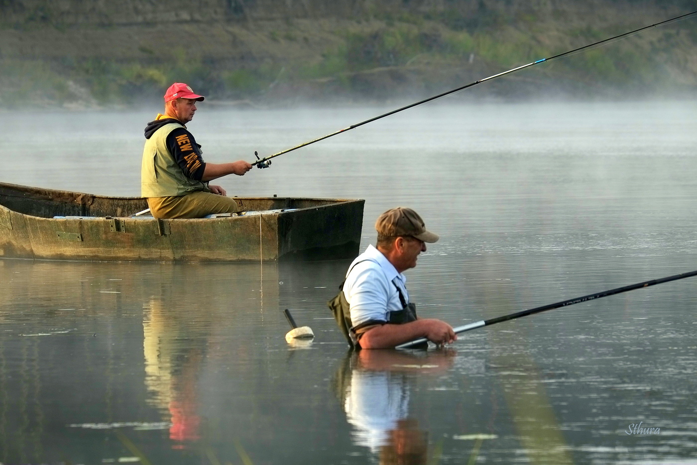 Warten auf einen Biss.