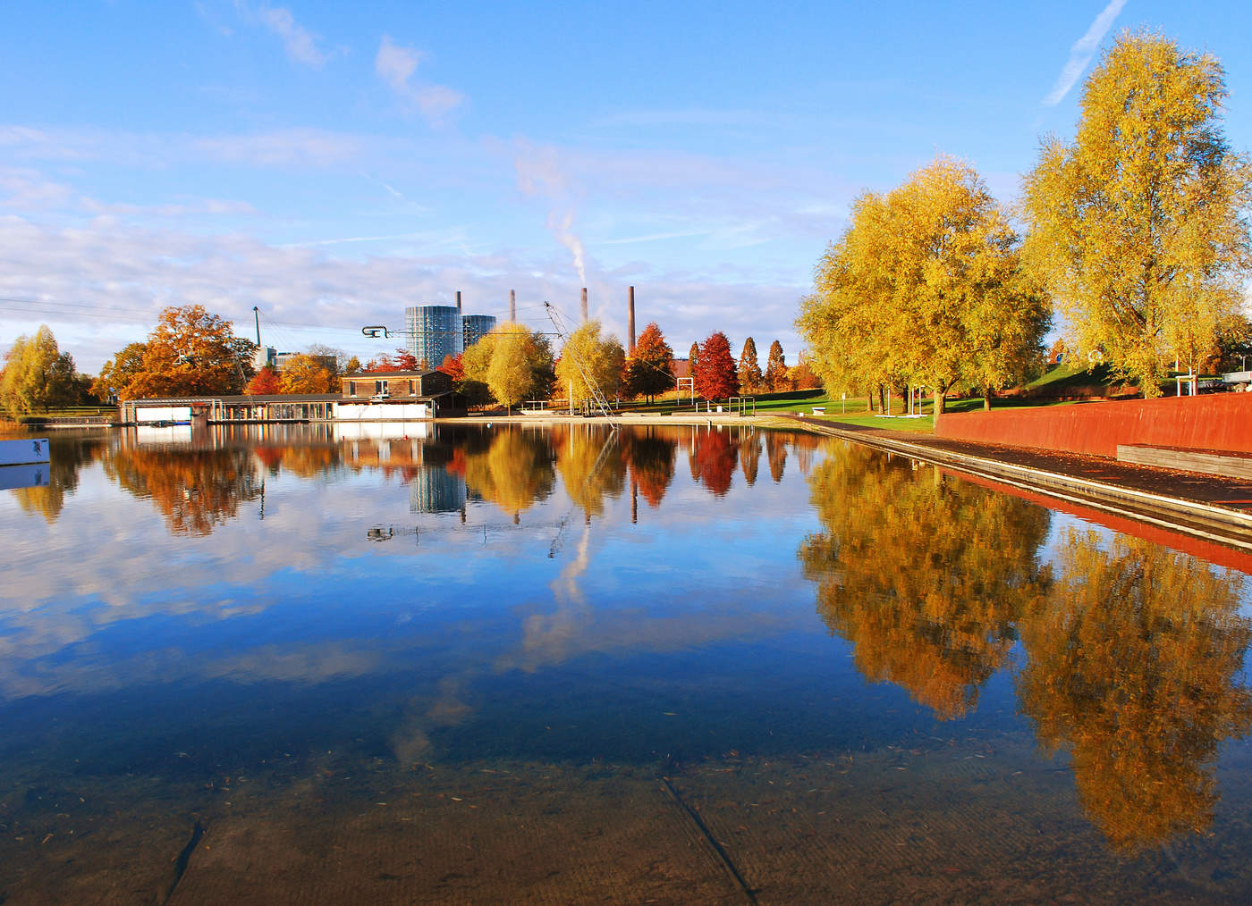 Autumn City Reflections