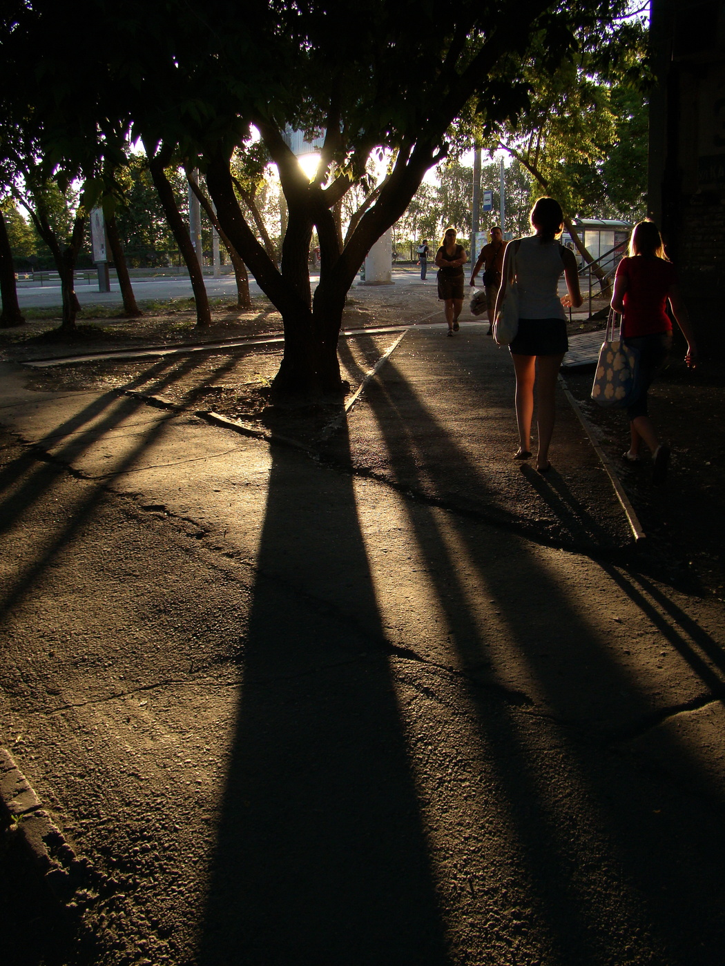 Morgen in der Großstadt