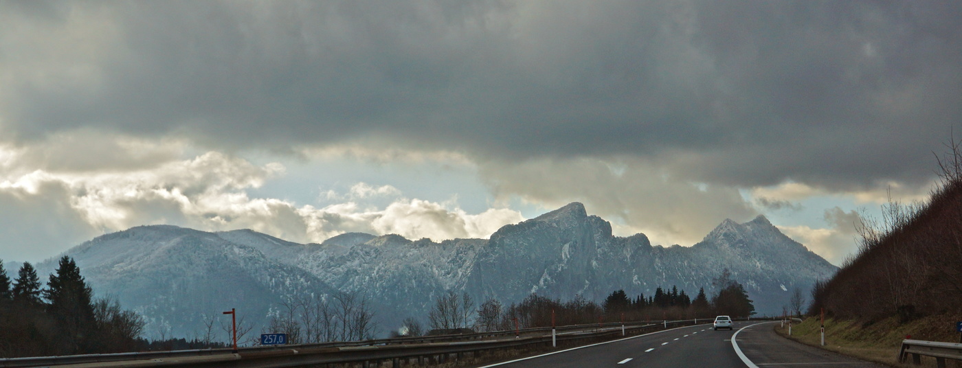 Der Weg in die Alpen