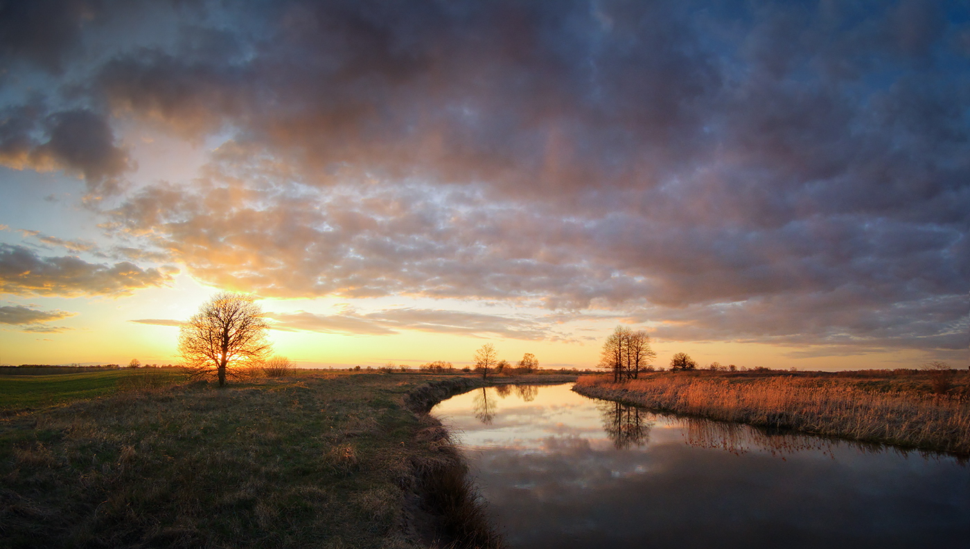 Fluss Sonnenuntergang