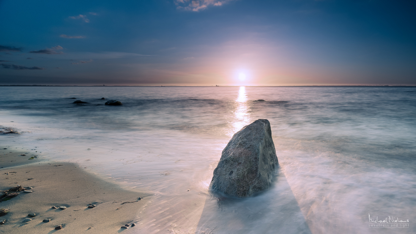 Ein Abend am Strand von Brook