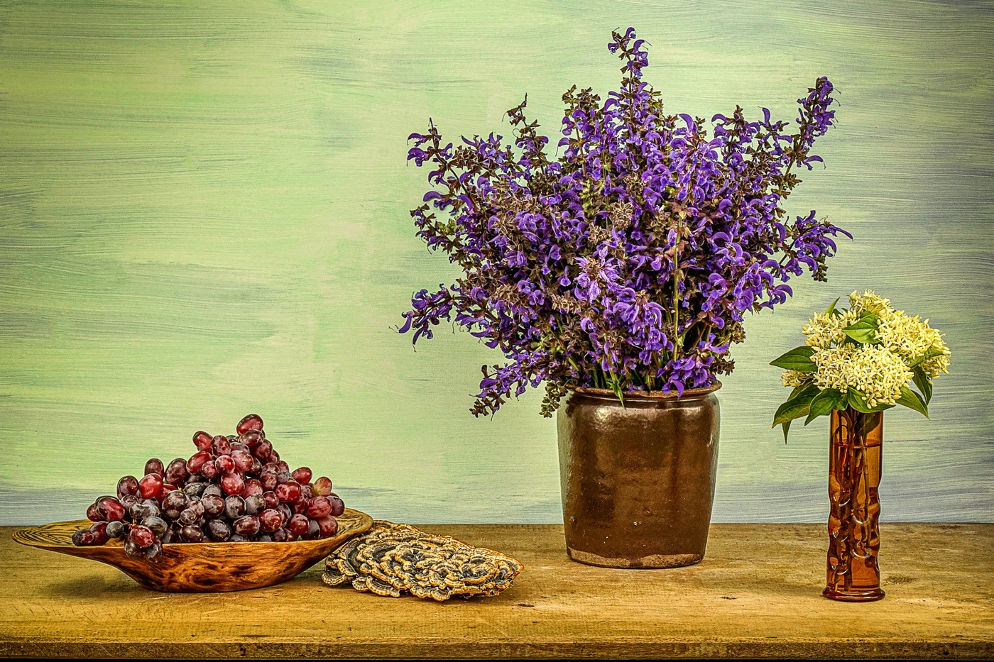 Stillleben mit Weintrauben