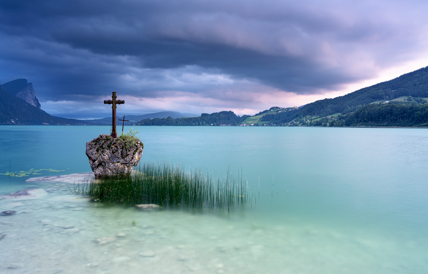 Wolkenstimmung beim Kreuzstein