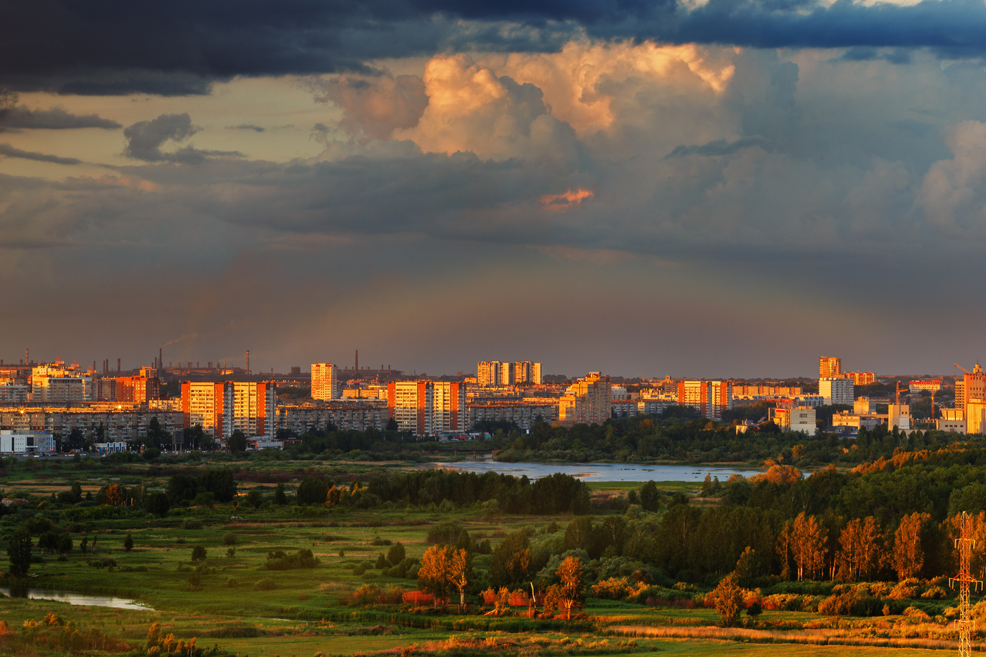 Sonnenuntergang nach dem Sturm