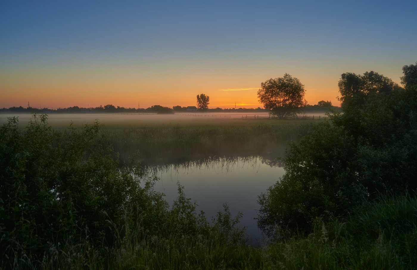 In der Morgendämmerung ...
