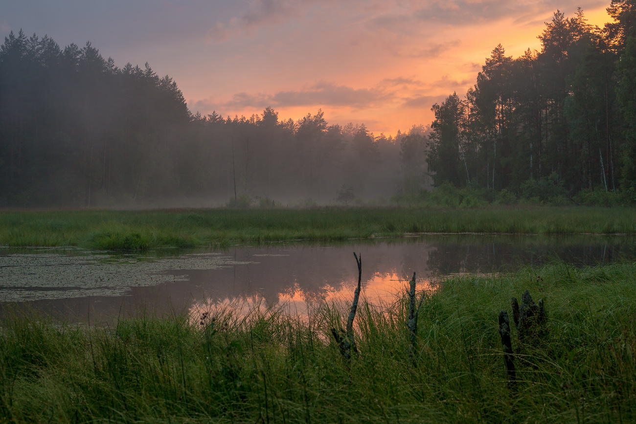 Sonnenuntergang nach regen