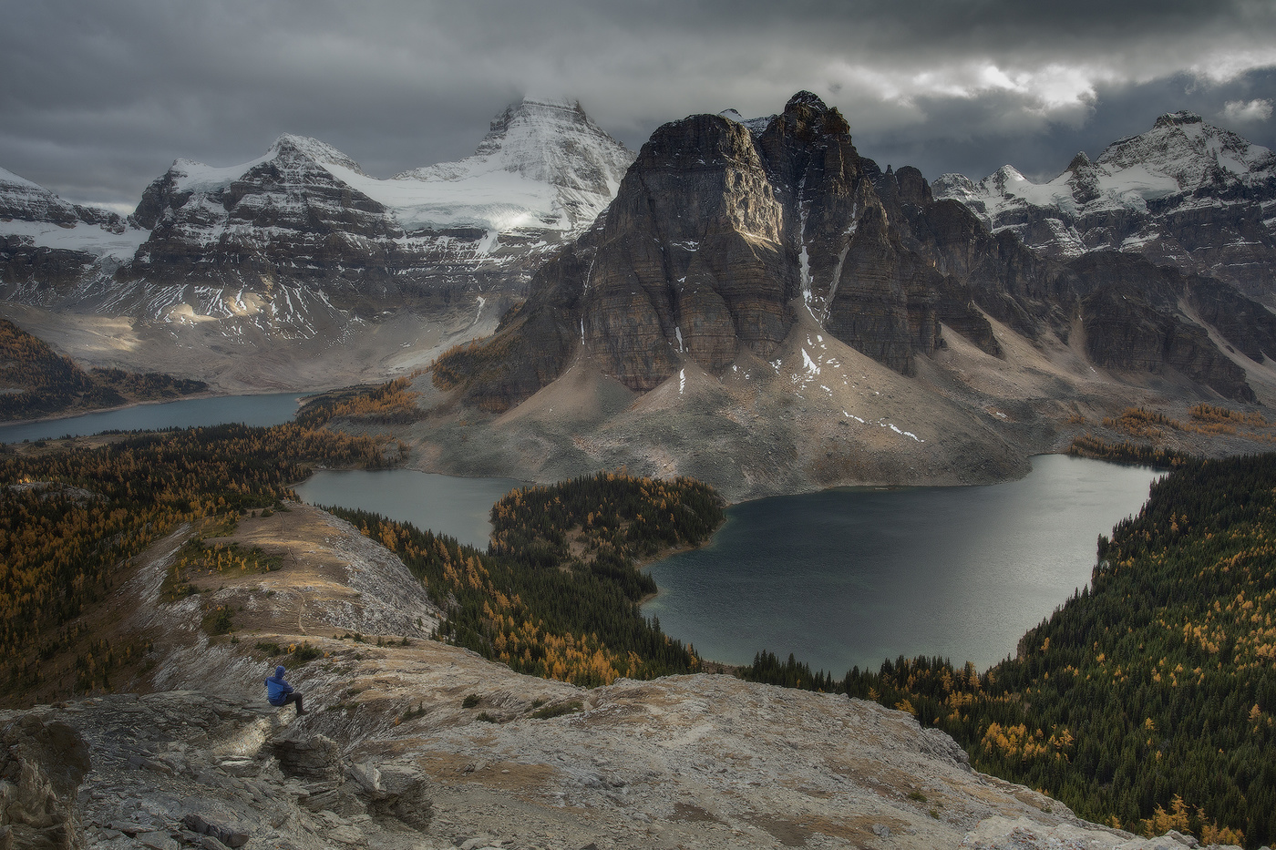 Sonnenuntergang in den Bergen