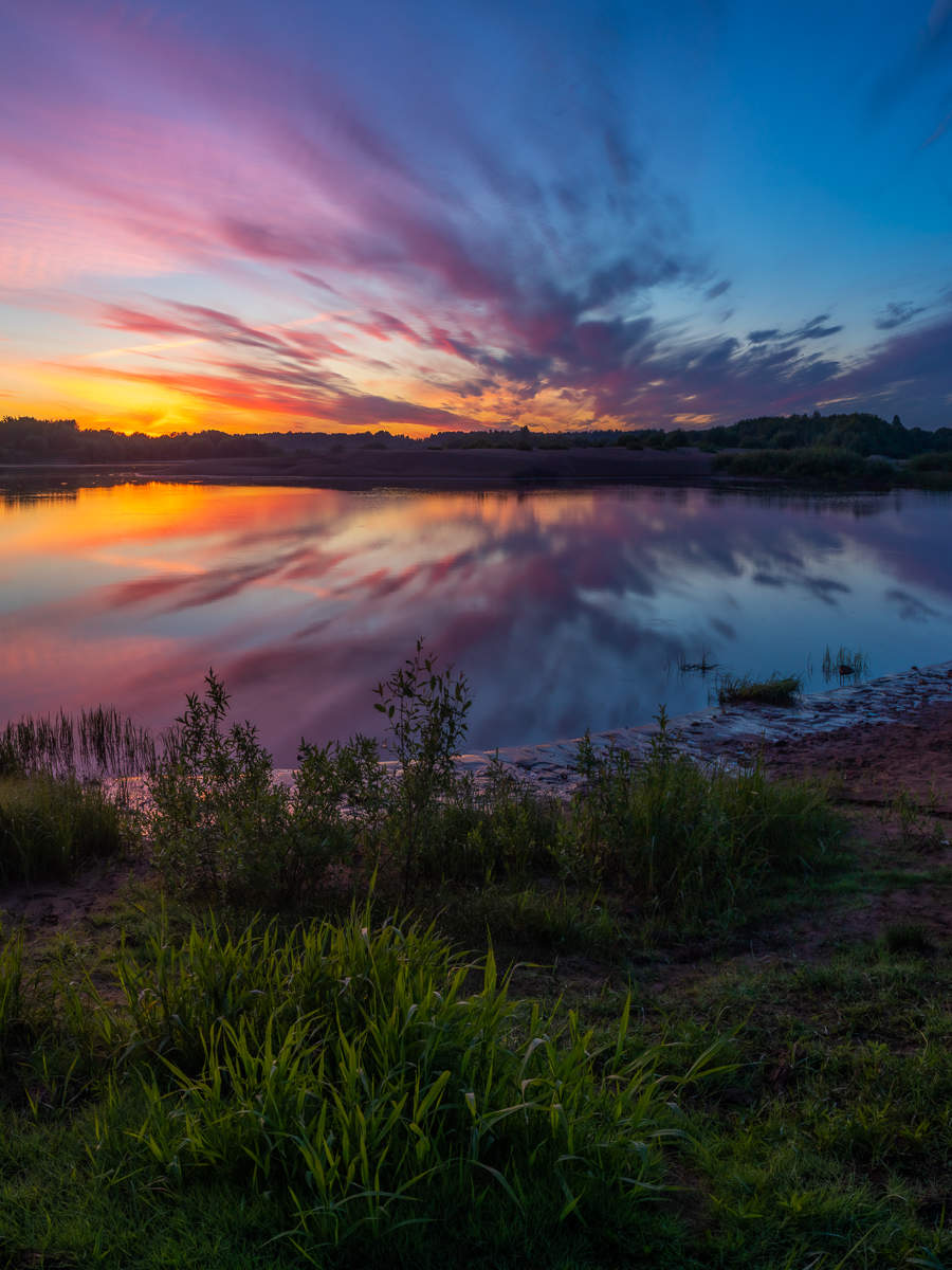 helle Sonnenuntergang