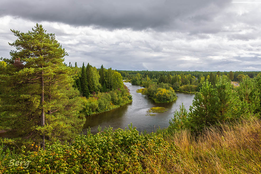 Auf einem steilen Bank.