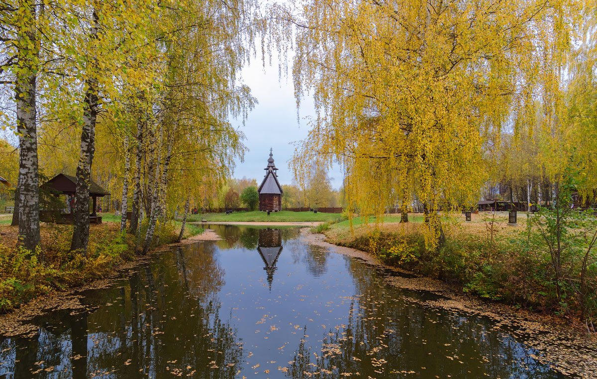 allen Farben des Herbstes