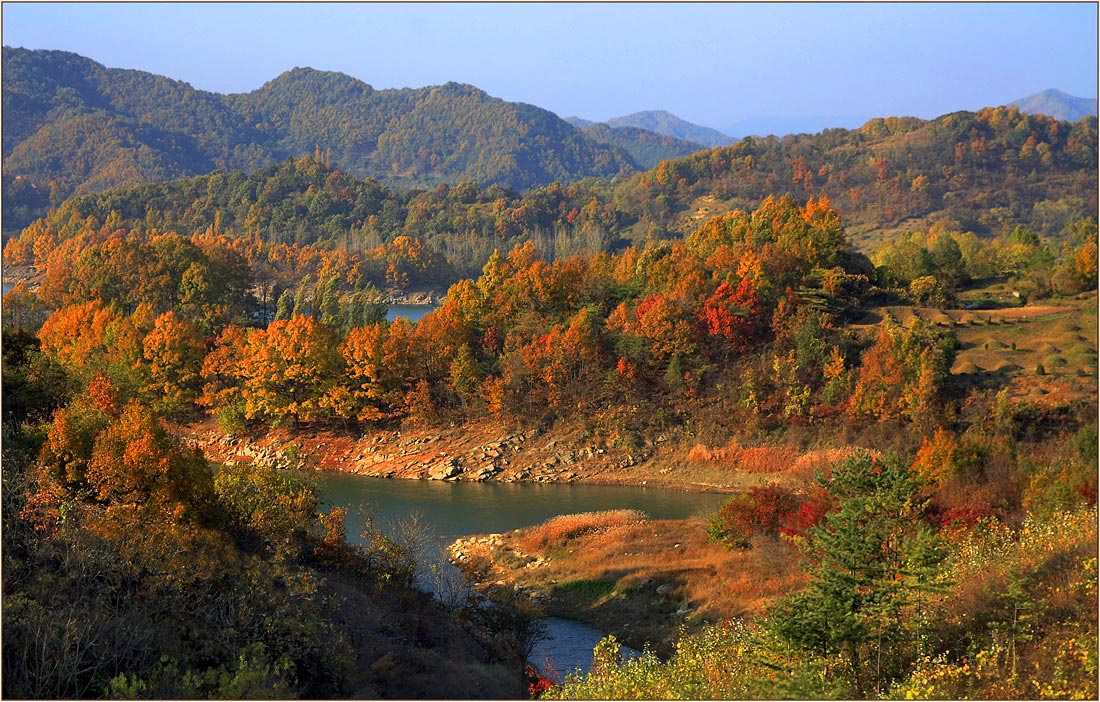 allen Farben des Herbstes