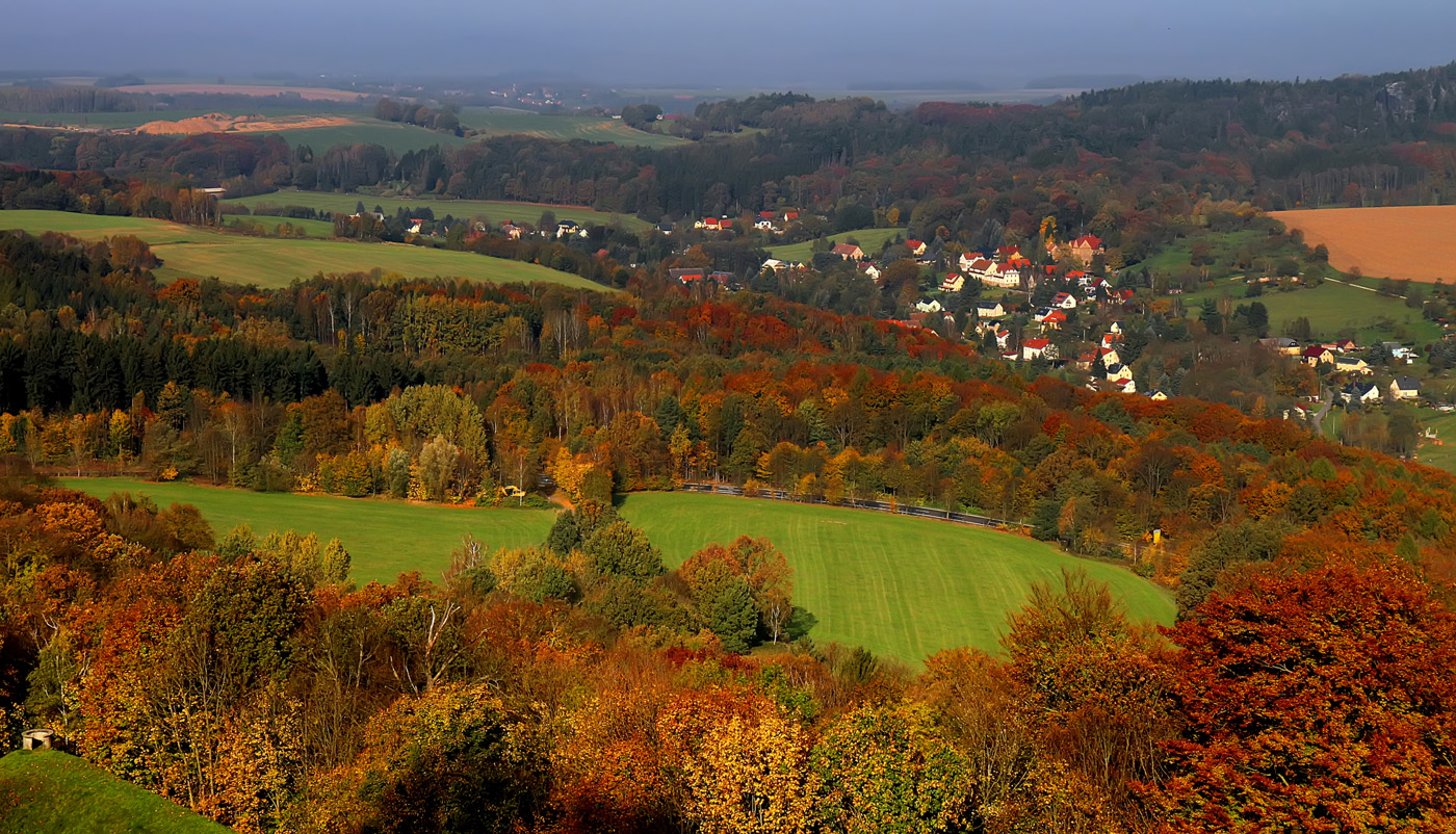 allen Farben des Herbstes