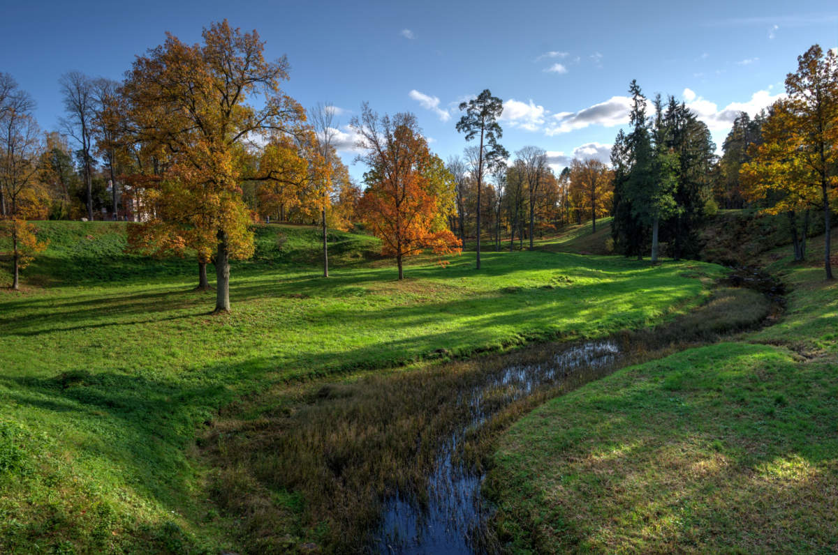 allen Farben des Herbstes