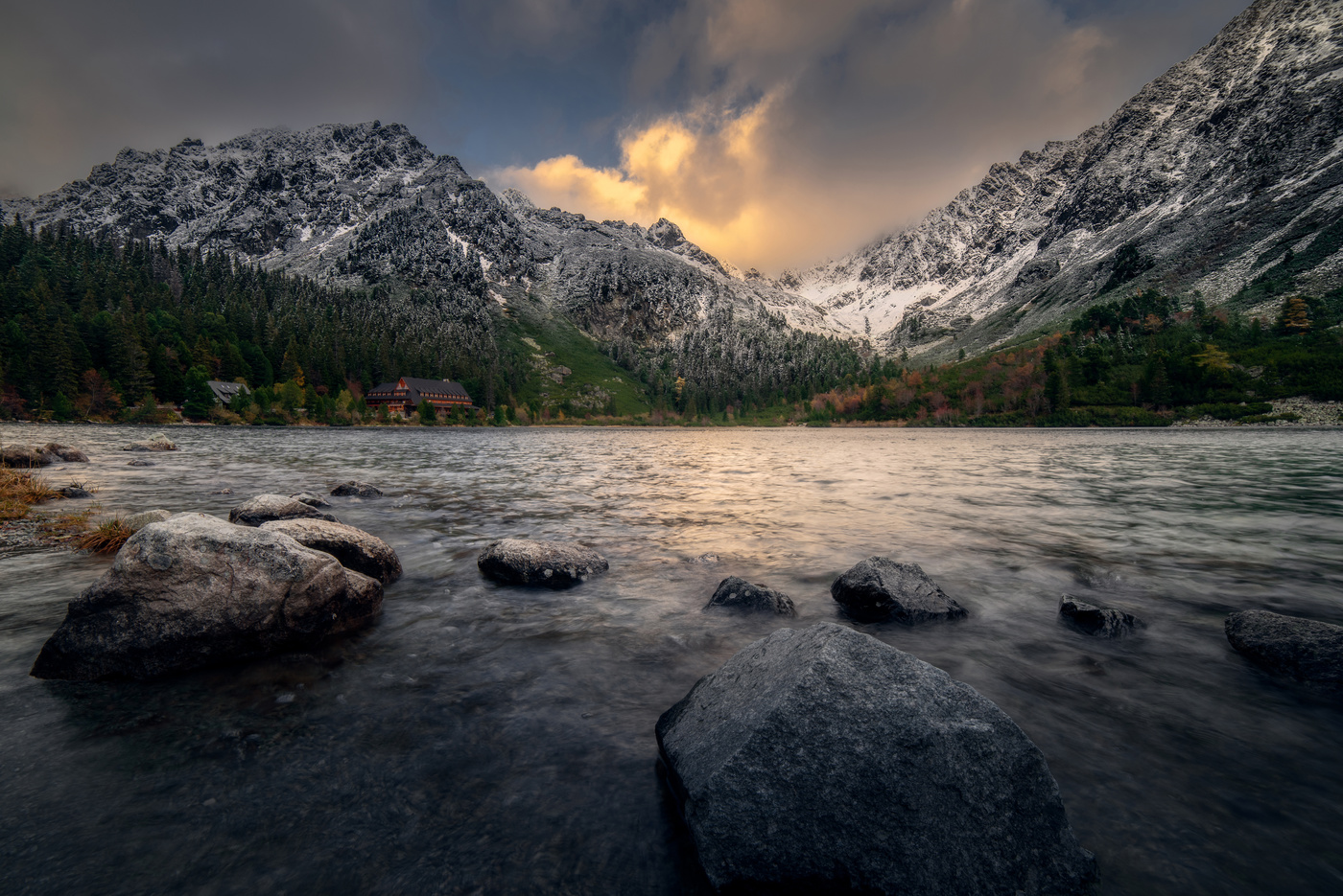 Sunset in High Tatras