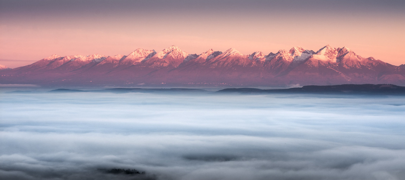 Mountains above the clouds