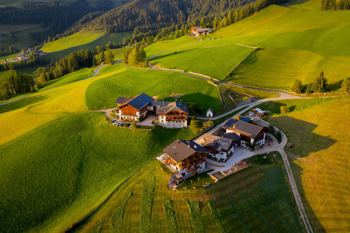 Sonnenuntergang in den Bergen