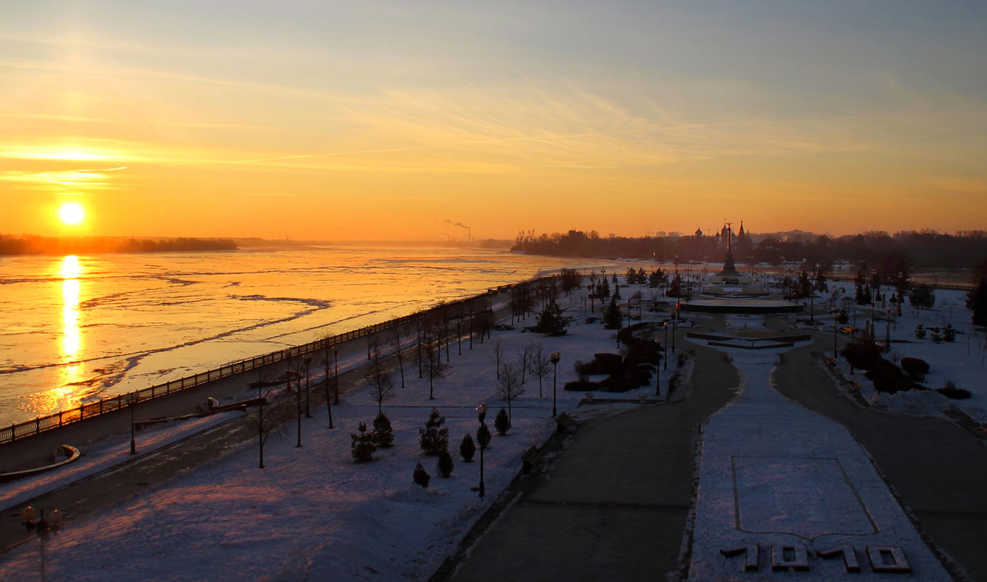 Frosty der Morgendämmerung.