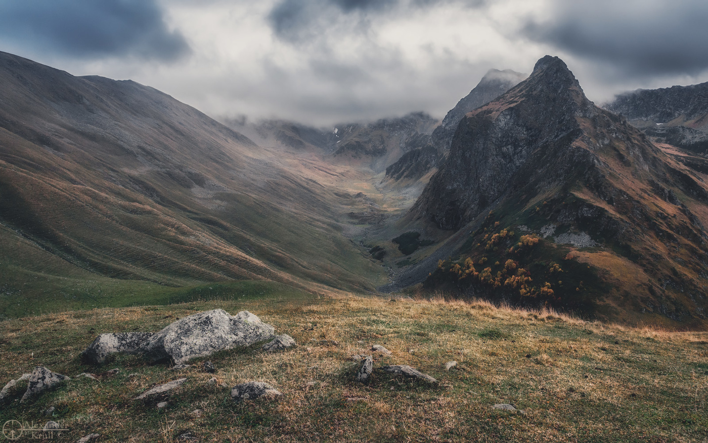 Schlechtes Wetter in den Bergen, Wetter ...