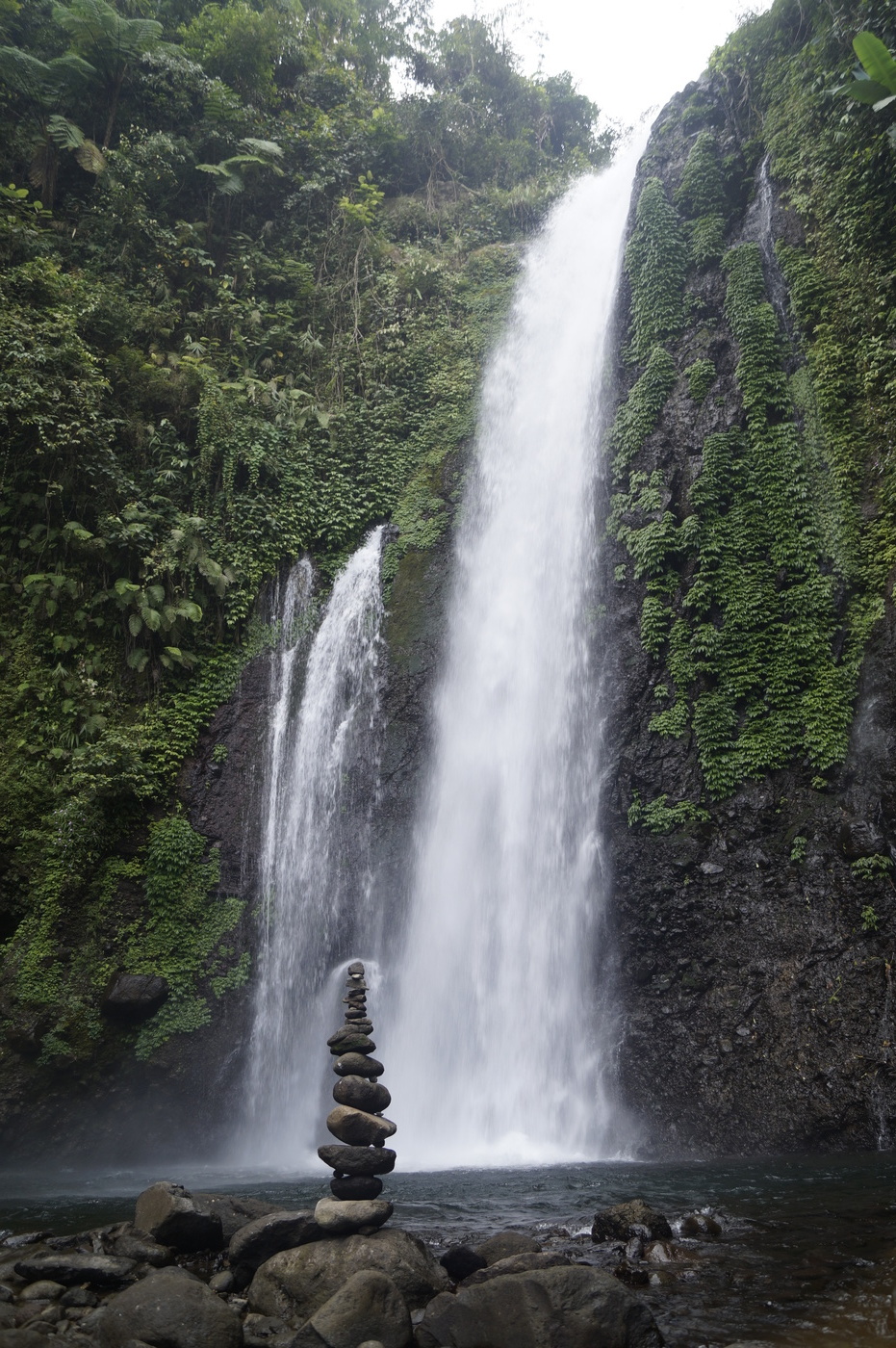 waterfall stones