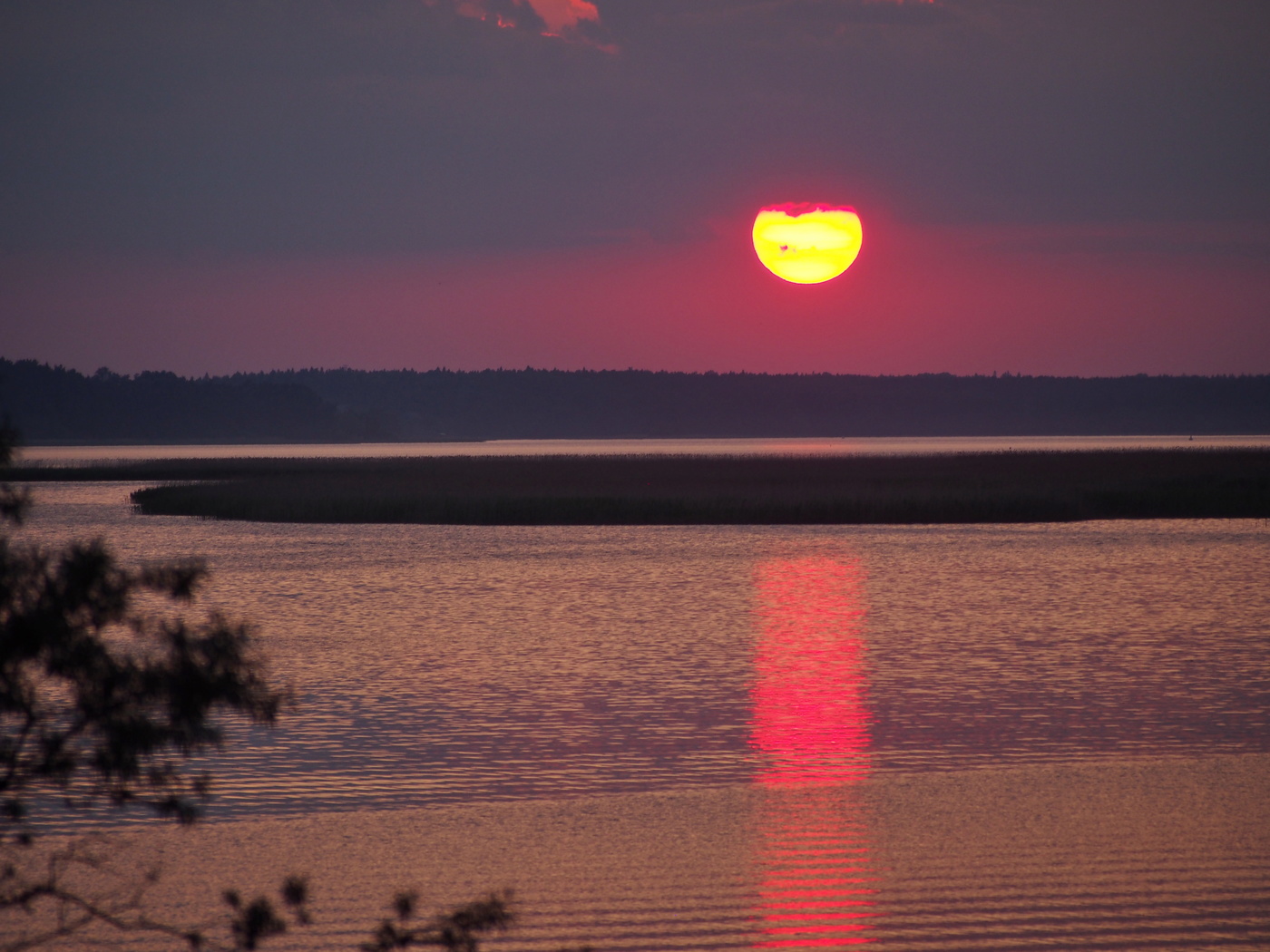 helle Sonnenuntergang