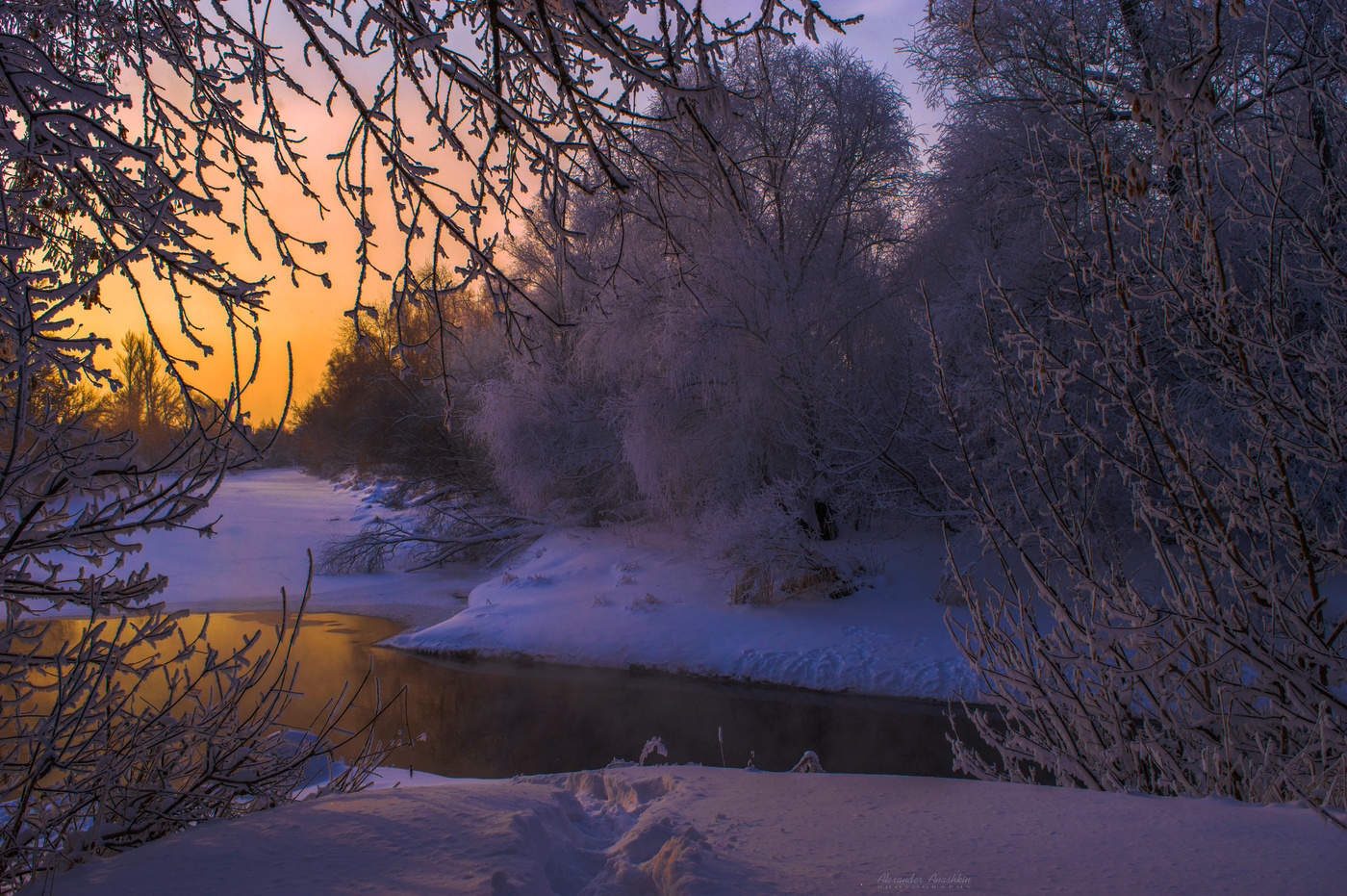 frostigen Morgengrauen
