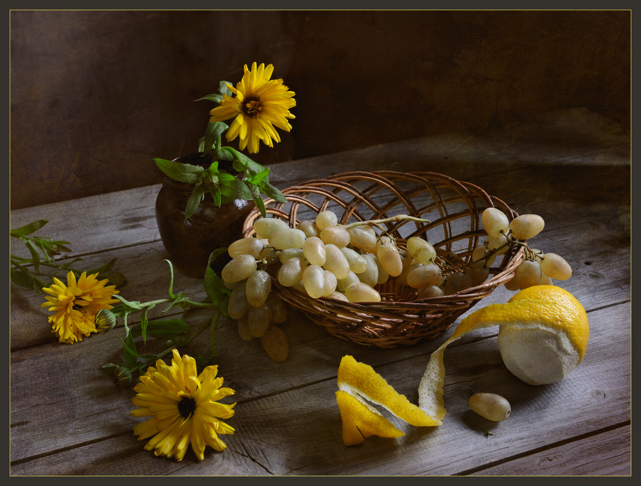 Stilleben mit Calendula