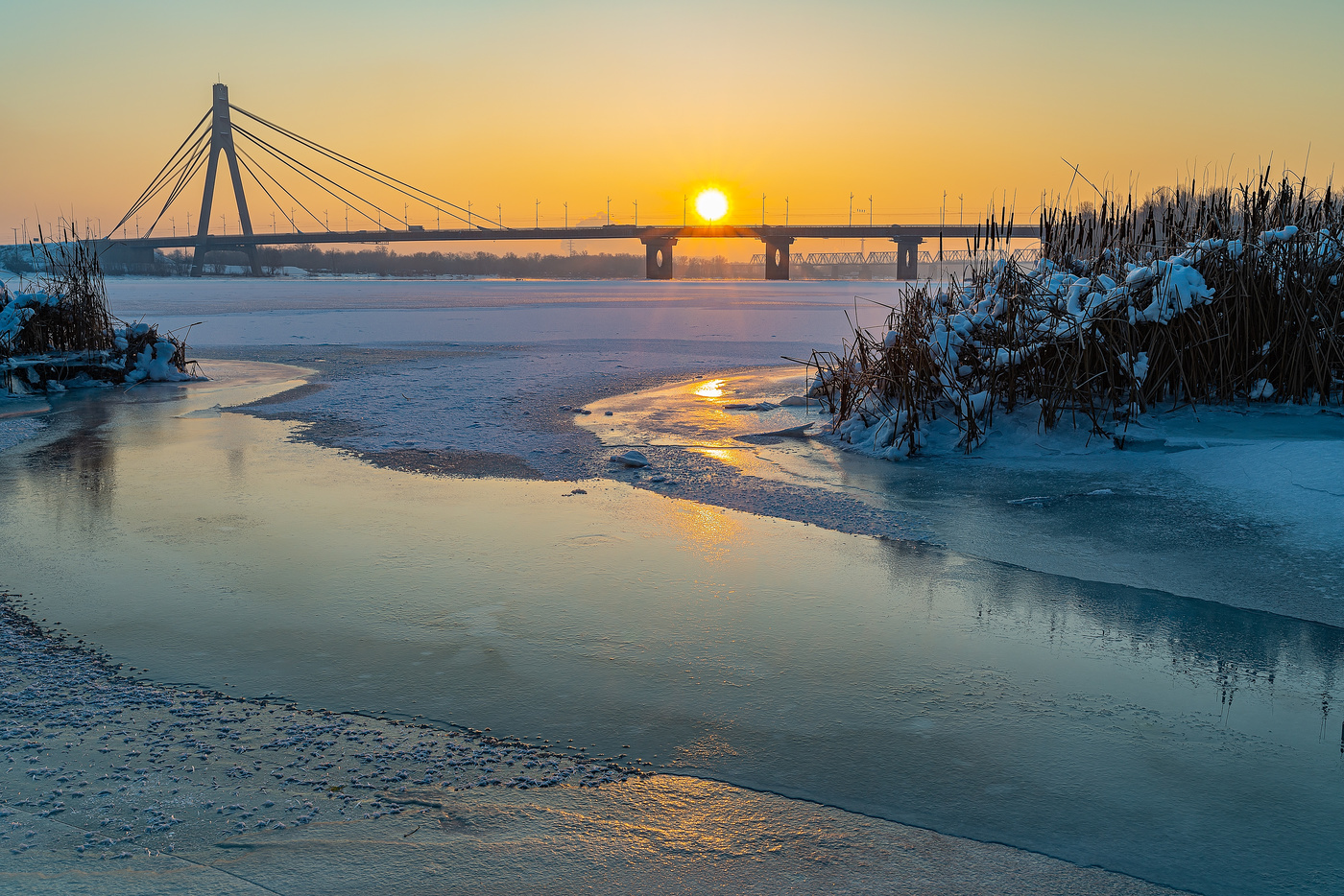 Winter-Sonnenaufgang