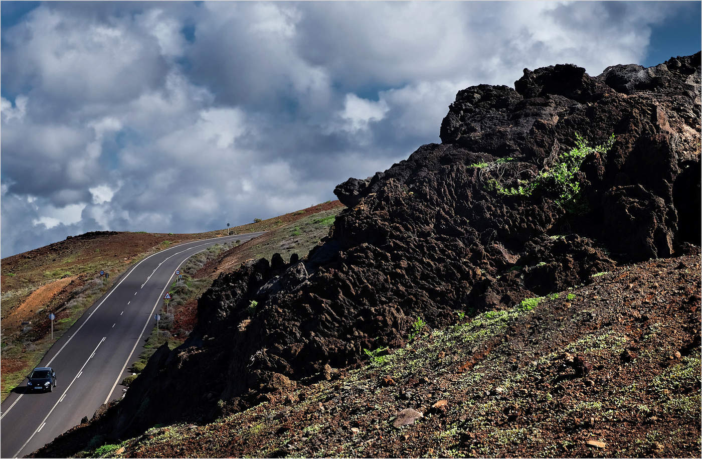 The road to Lanzarote