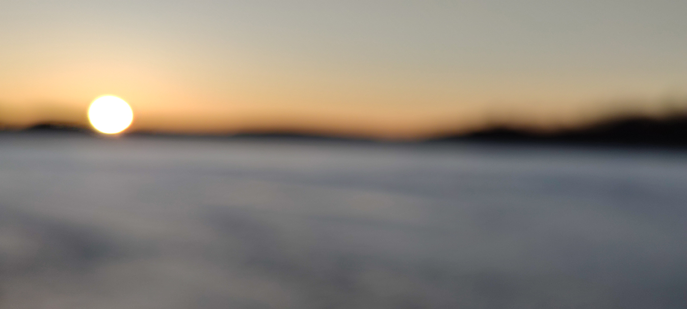 Sonnenuntergang im Winter