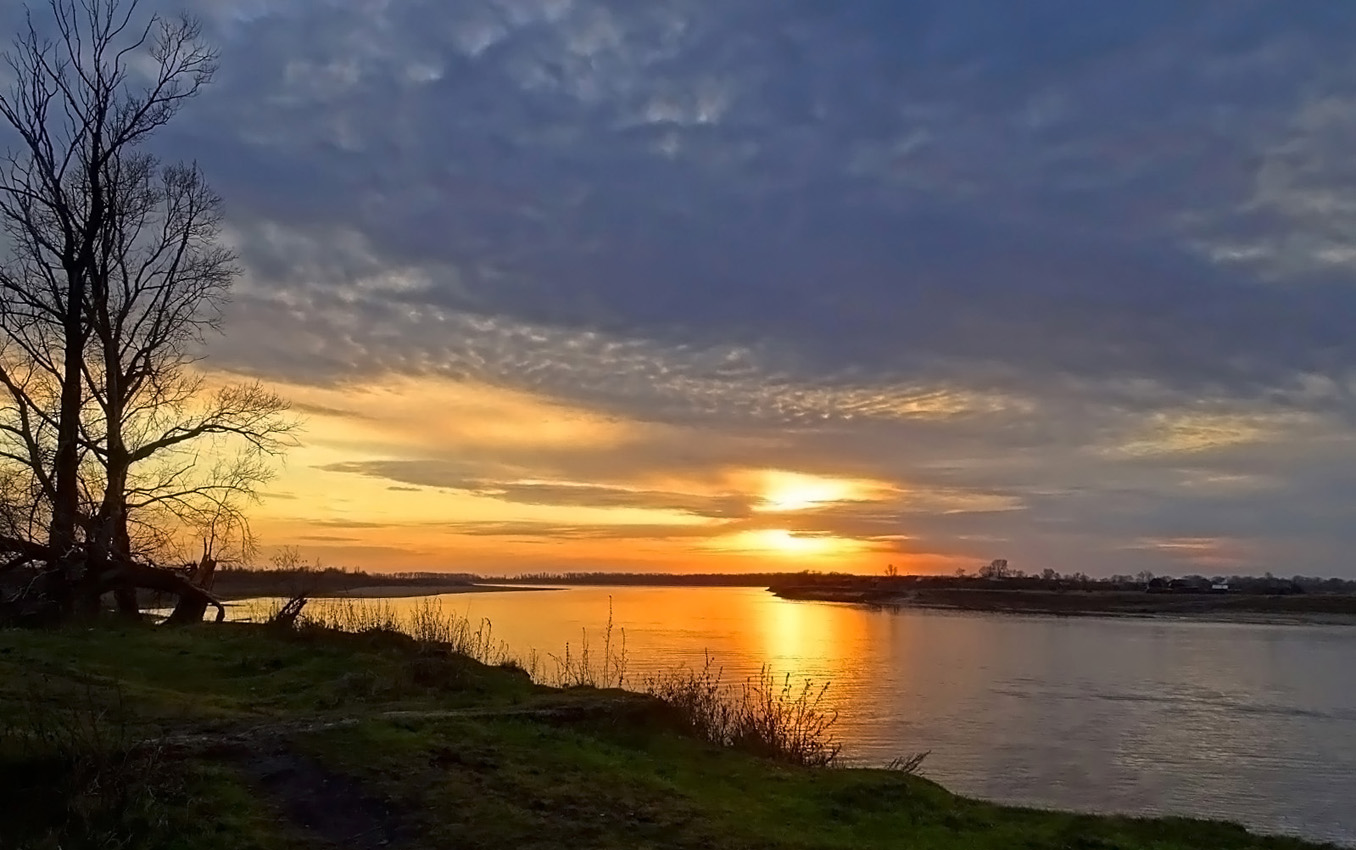 Herbst-Sonnenuntergang