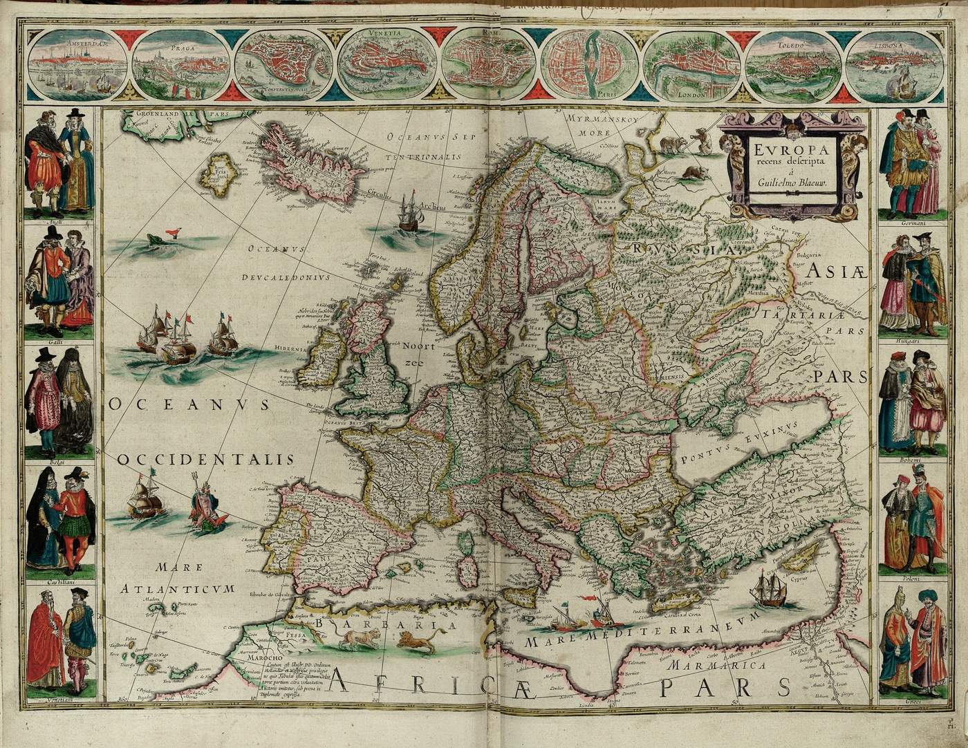 Εvropa recens descripta // Theatrum orbis terrarum, sive atlas novus... Blaeu 1645-1650