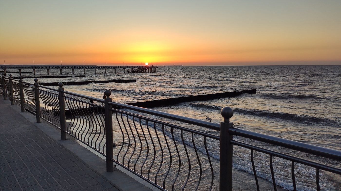 Ostsee Sonnenuntergang.