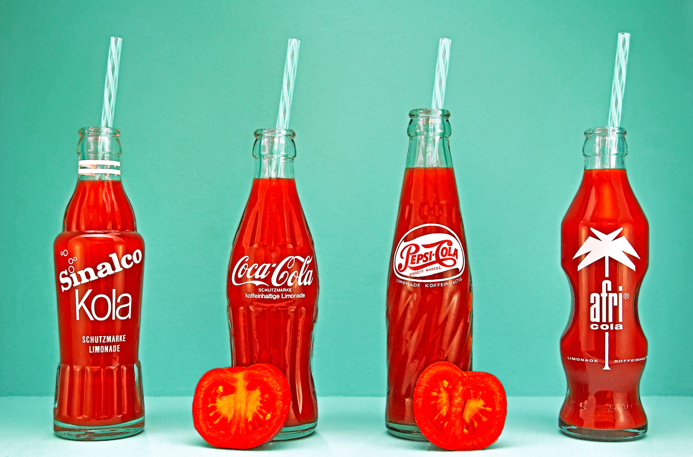 Tomato Juice in Bottles