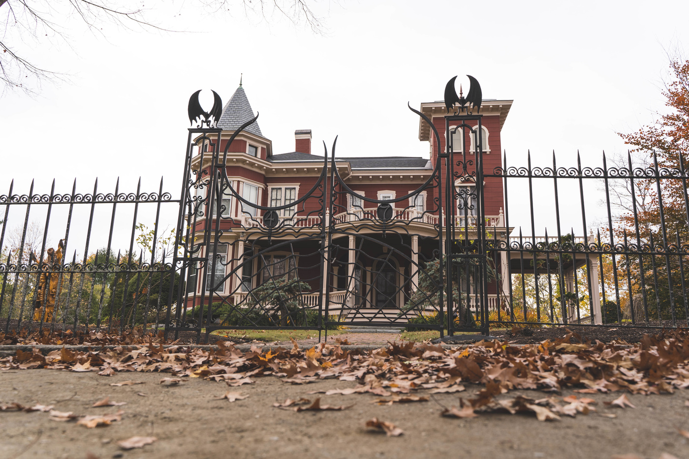 Stephen King's house (Bangor, Maine, USA) on Halloween