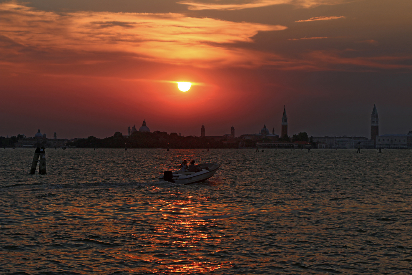 Der Verlauf der Sonnenuntergang